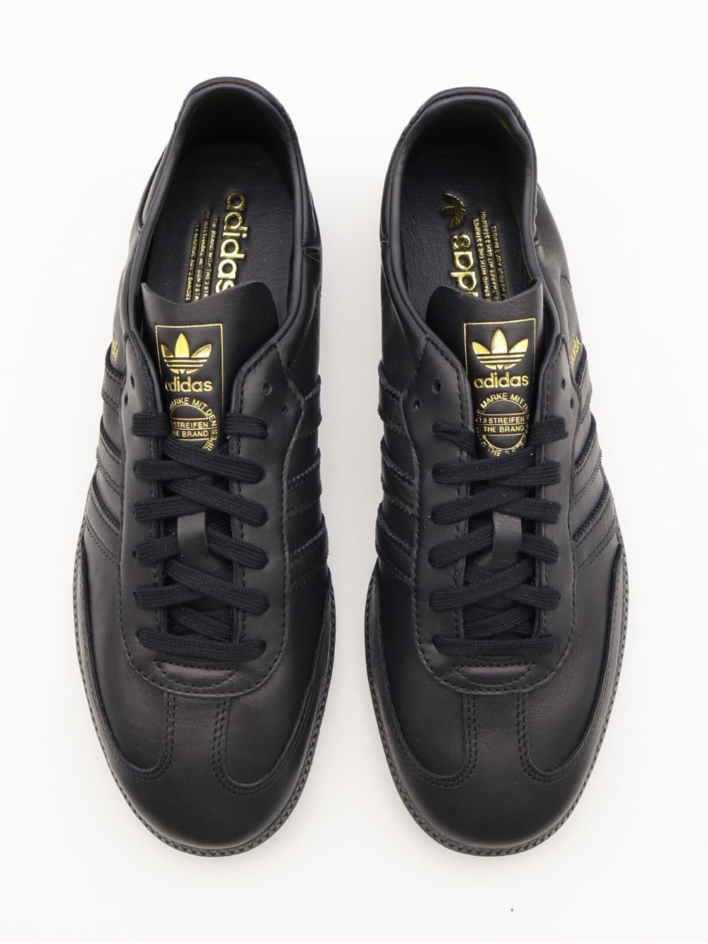 Adidas Samba Decon Black Gold Leather Sneakers IG6172